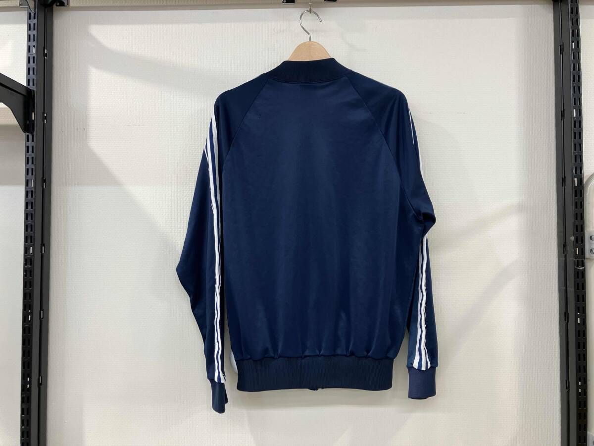 adidas アディダス ATP トラックジャケット ジャージ ジップアップジャケット サイズL 紺 ネイビー メンズ 80 s 刺繍 色褪せ 穴有り