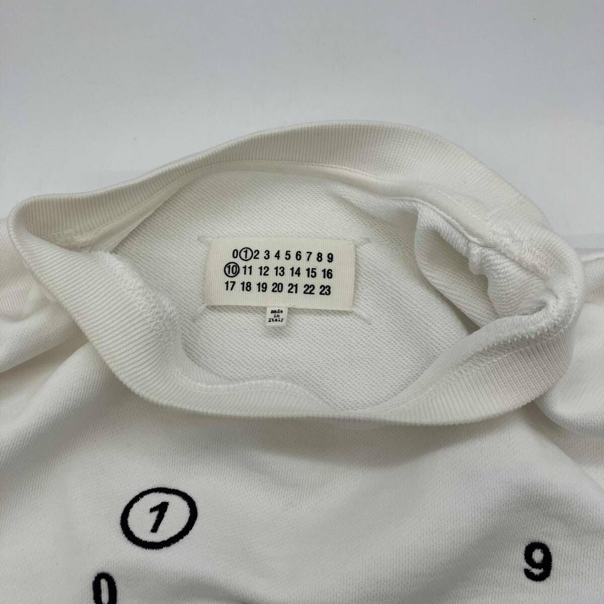 Maison Margiela LOGO SWEATSHIRT WHITE メゾンマルジェラ