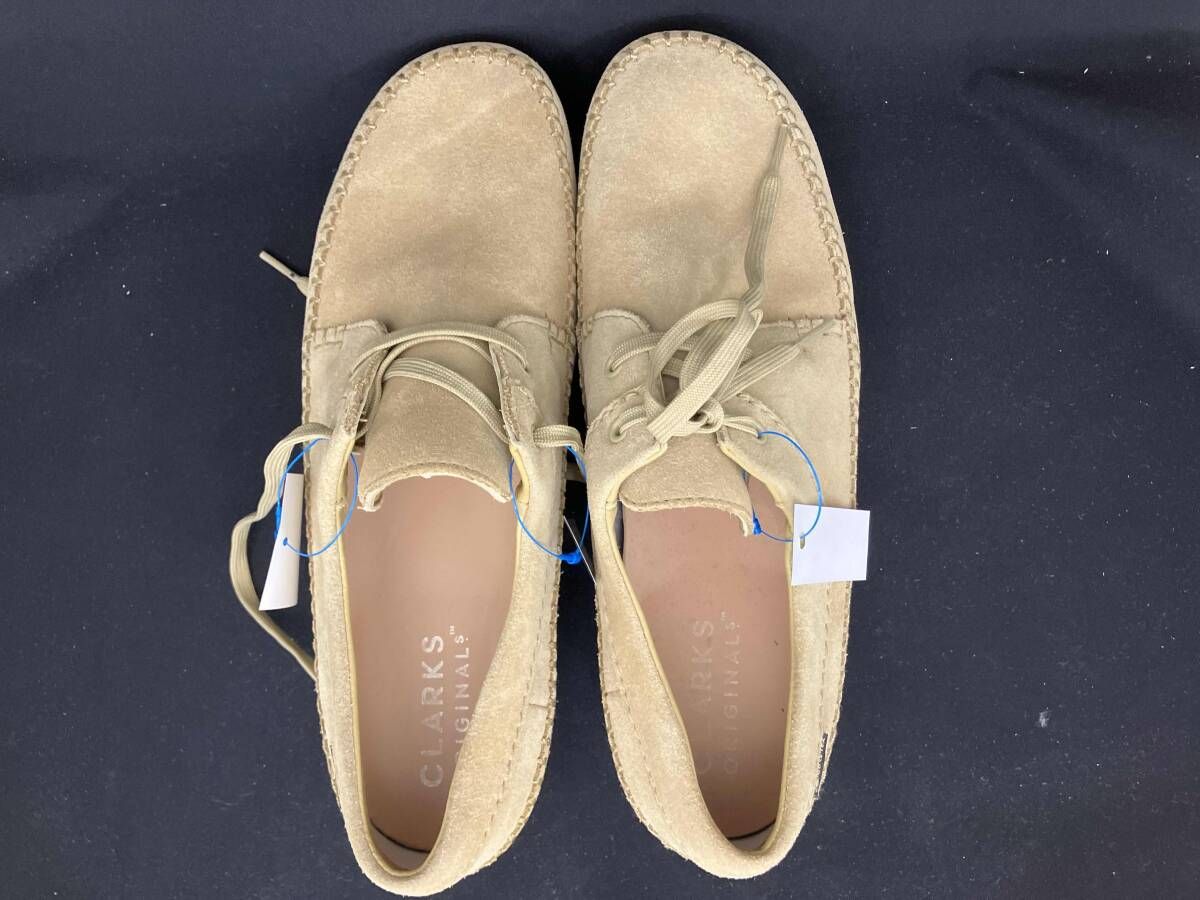  Clarks Weaverクラークス ウィーバー モカシン ベージュ スウェード シューズ メンズ Vibram GORE TEX UK 8 CN 265 その他 靴