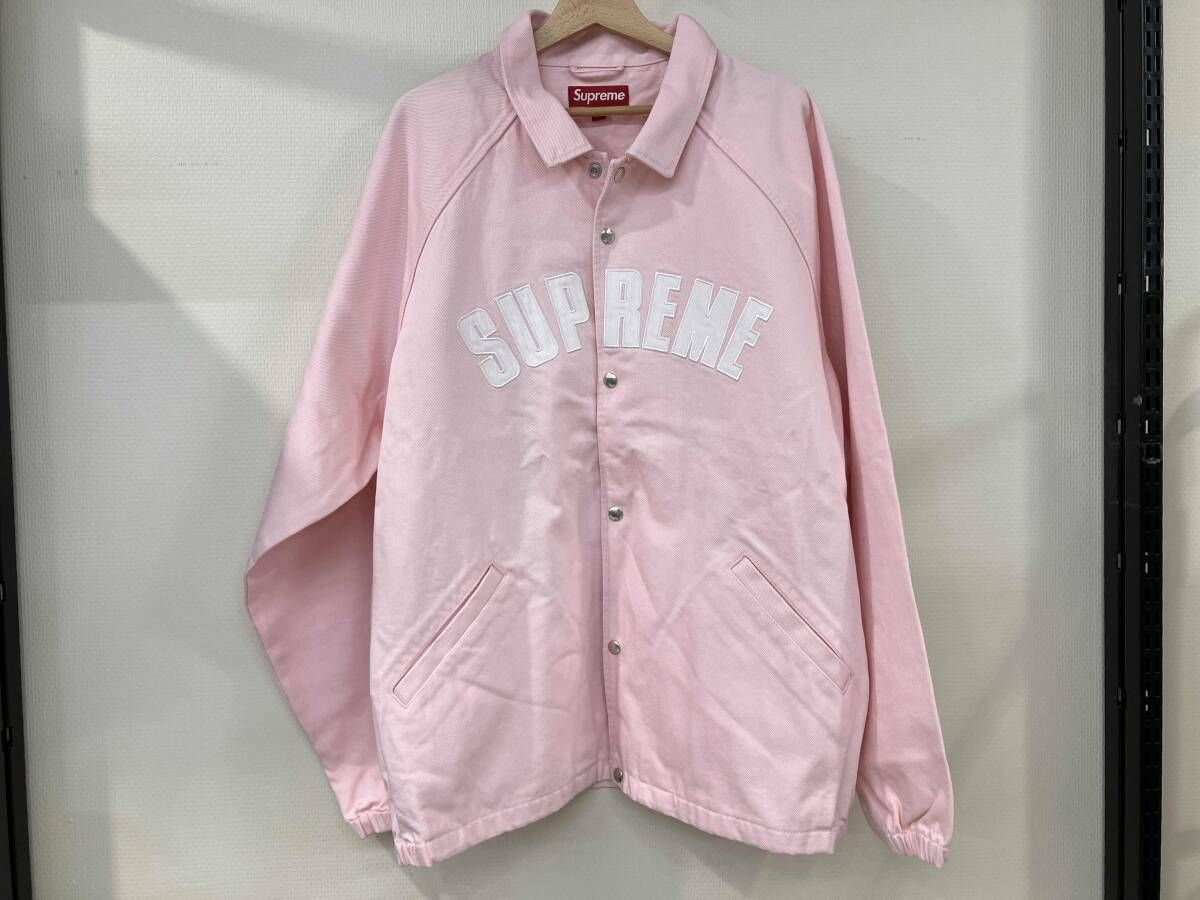 シュプリーム Supreme ピンク デニムジャケット Lサイズ Supreme シュプリーム arc denim coaches jacket Light Pink ピンク