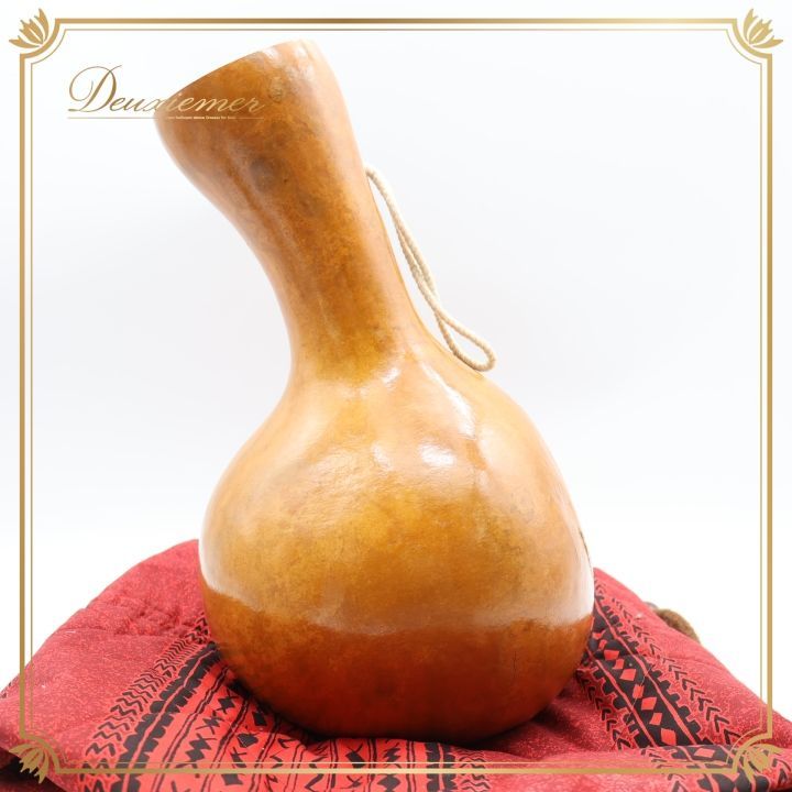 フラダンス イプ ひょうたん ブラウン系 楽器 小物 小道具 茶 艶 光沢