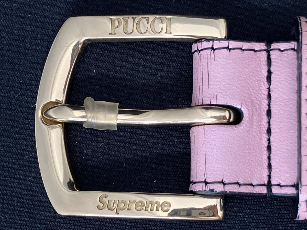 SUPREME Emilio Pucci エミリオプッチ レザーベルトS/M Supreme（シュプリーム） 21SS ×Emilio Pucci Belt エミリオプッチ