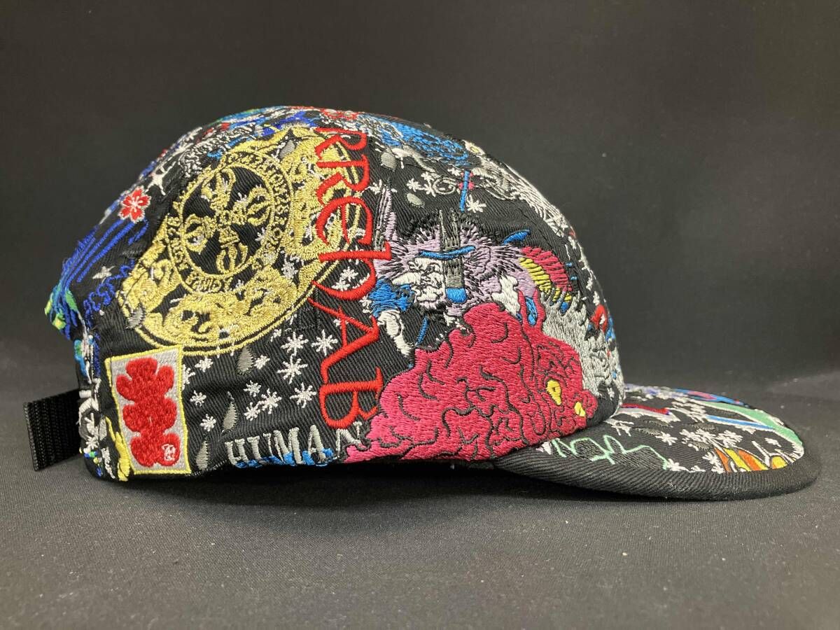 Supreme シュプリーム AOI Embroidered Camp Cap エンブロイダリー キャンプ キャップ Black ブラック 刺繍 ベトナム製