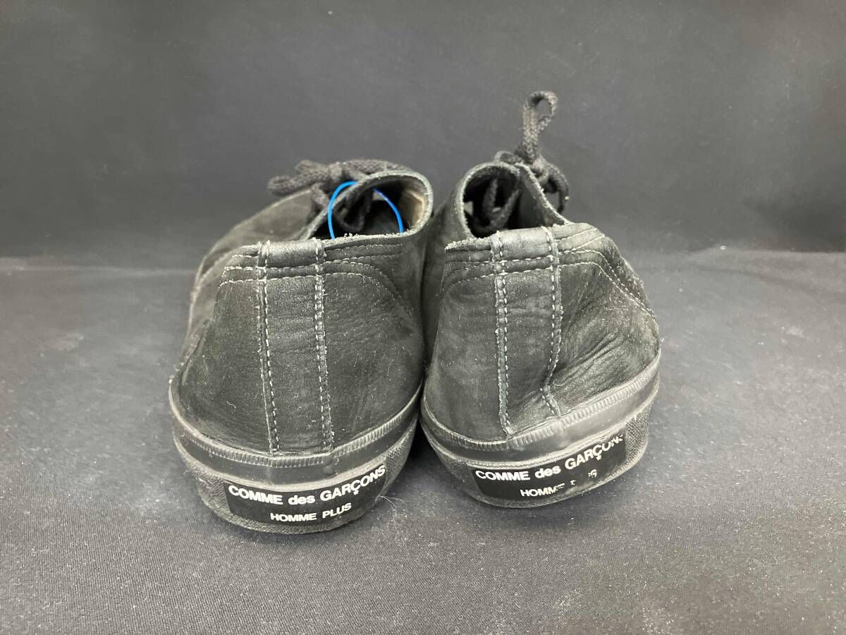 COMME des GARCONS HOMME PLUS コムデギャルソン オムプリュス スウェード 26.0 EE ブラック 黒 メンズ シューズ スニーカー ソール減り有り