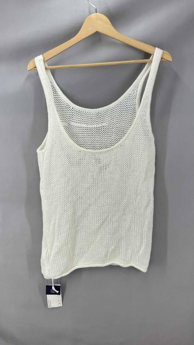 STUDIO DOE スタジオ ドー ニットタンクトップ キャミソール レディース Mサイズ ホワイト 夏