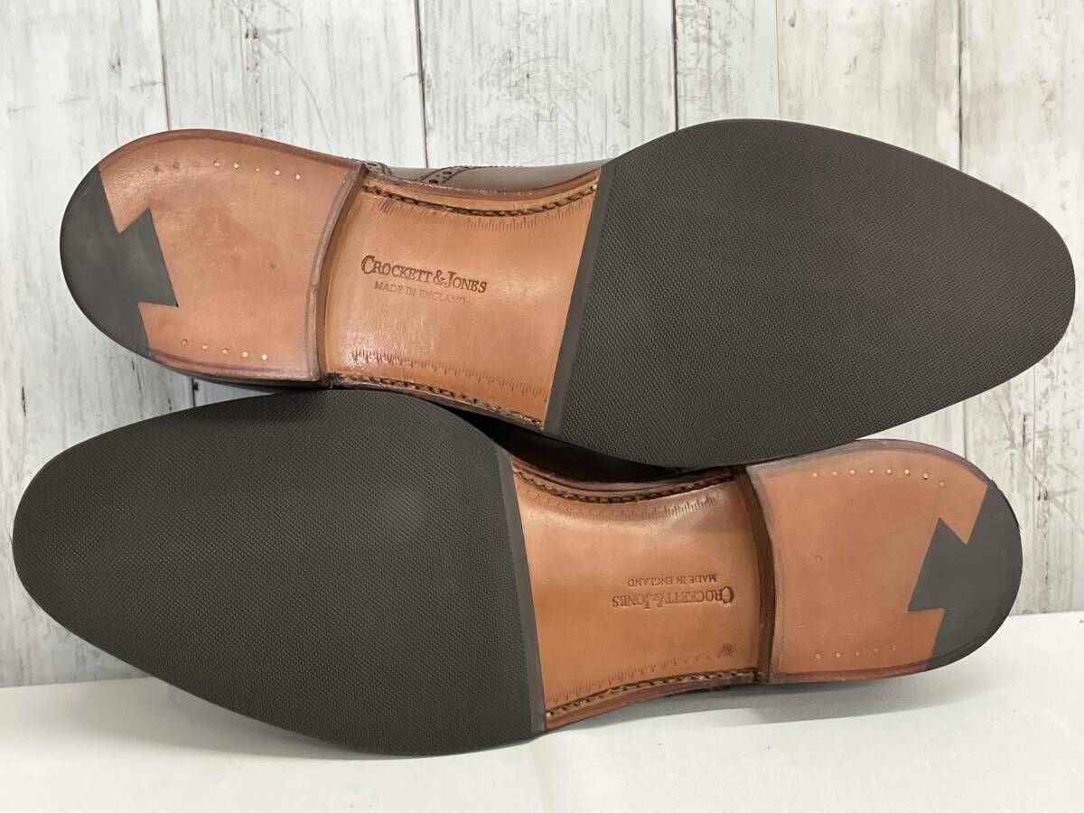  JONES COVENTY ドレスシューズ クロケット ジョーンズ ビジネスシューズ ストレートチップ ブラウン size 8 5 その他 靴