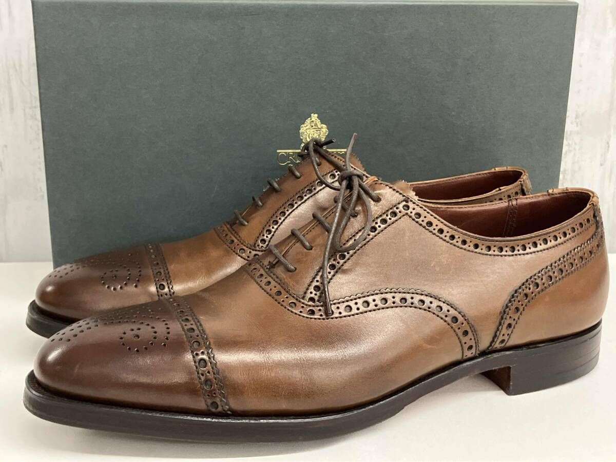CROCKETTu0026JONES  COVENTY ドレスシューズ  クロケットu0026ジョーンズ ビジネスシューズ ストレートチップ ブラウン size8.5