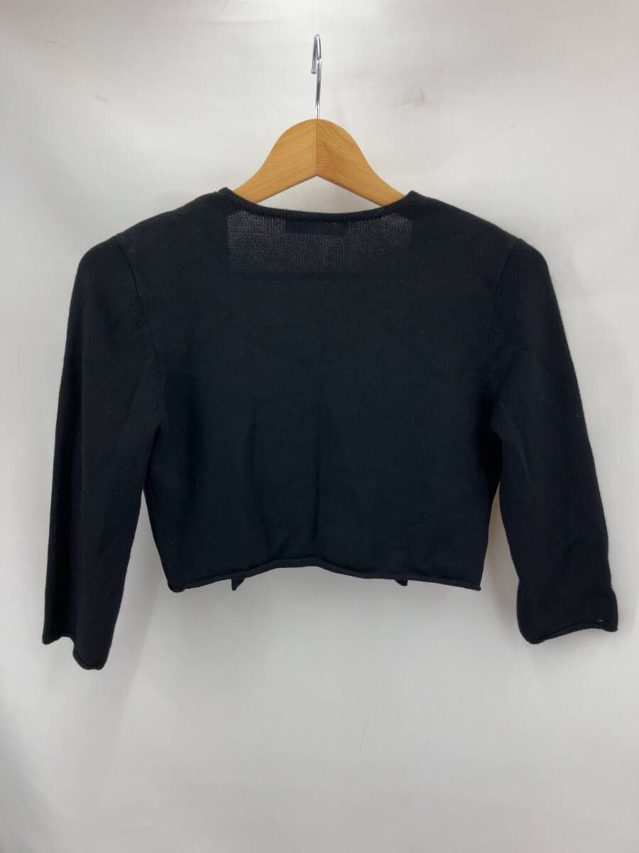 FOXEY フォクシー 26874 ニットボレロ 七分袖カーディガン サイズ38 ブラック 通年