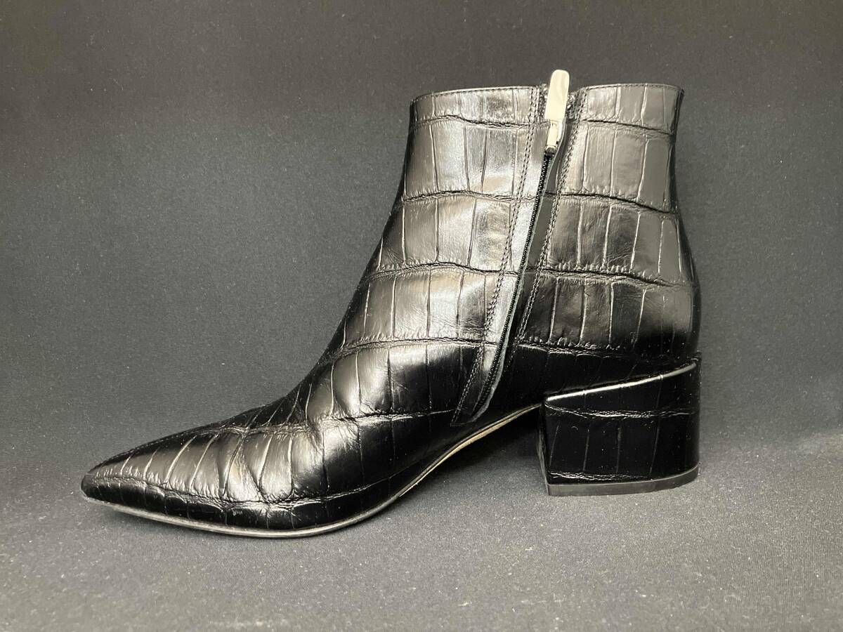 Sergio Rossi セルジオロッシ ショートレザーブーツ booty ブラック 黒 サイズ36 1 2 革 イタリア製 A 85430
