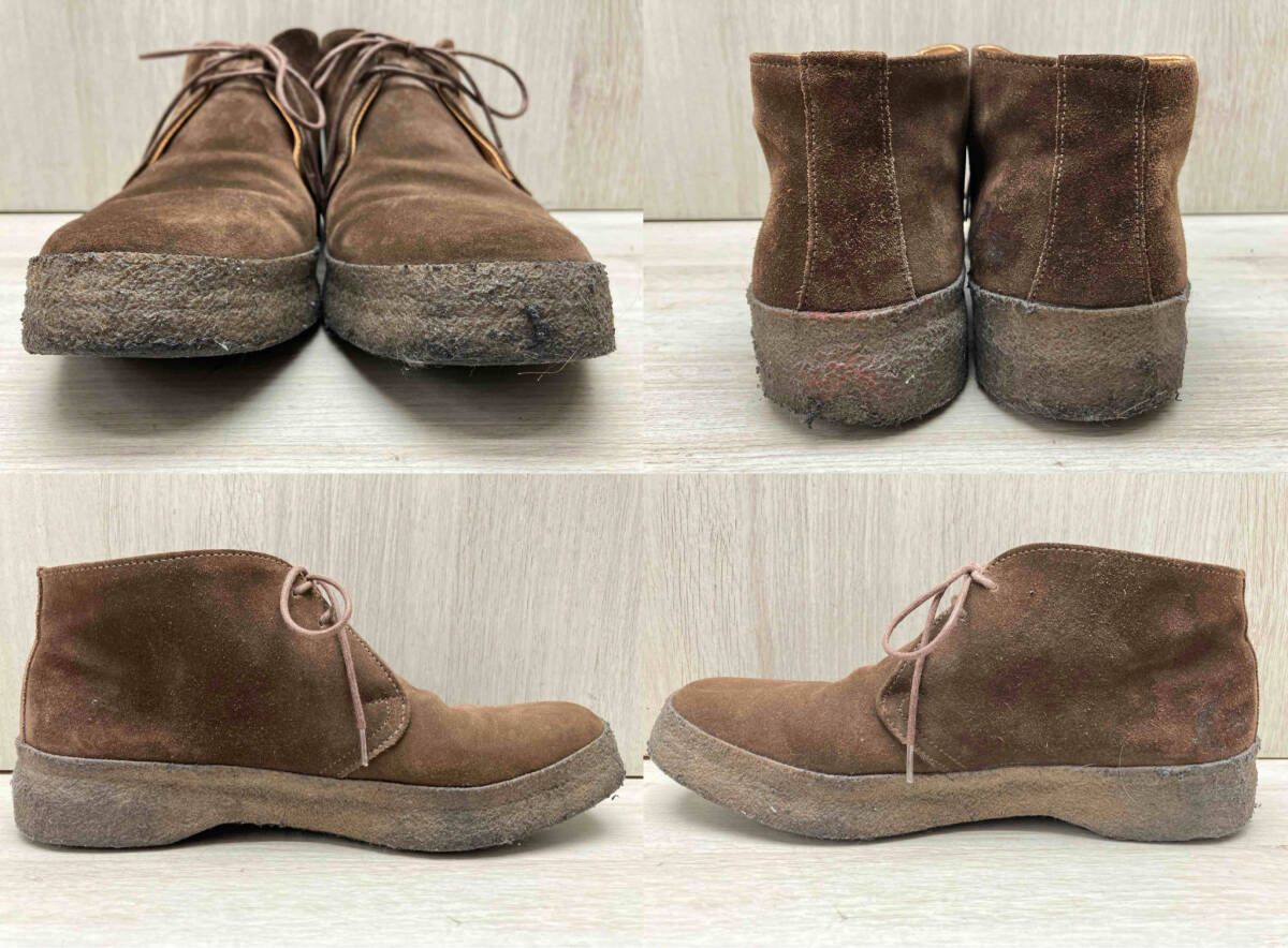  SANDERS サンダース 9877 TD ダークブラウン BRIT CHUKKA チャッカブーツ マッドガード製法 スエード レースアップ クレープソール 革靴 その他 ブーツ 革靴