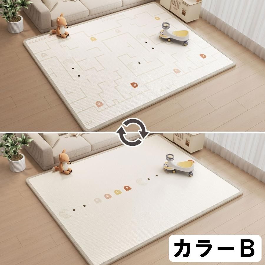 😚ベビーマット プレイマット 180×120cm ベビー 赤ちゃん シームレス