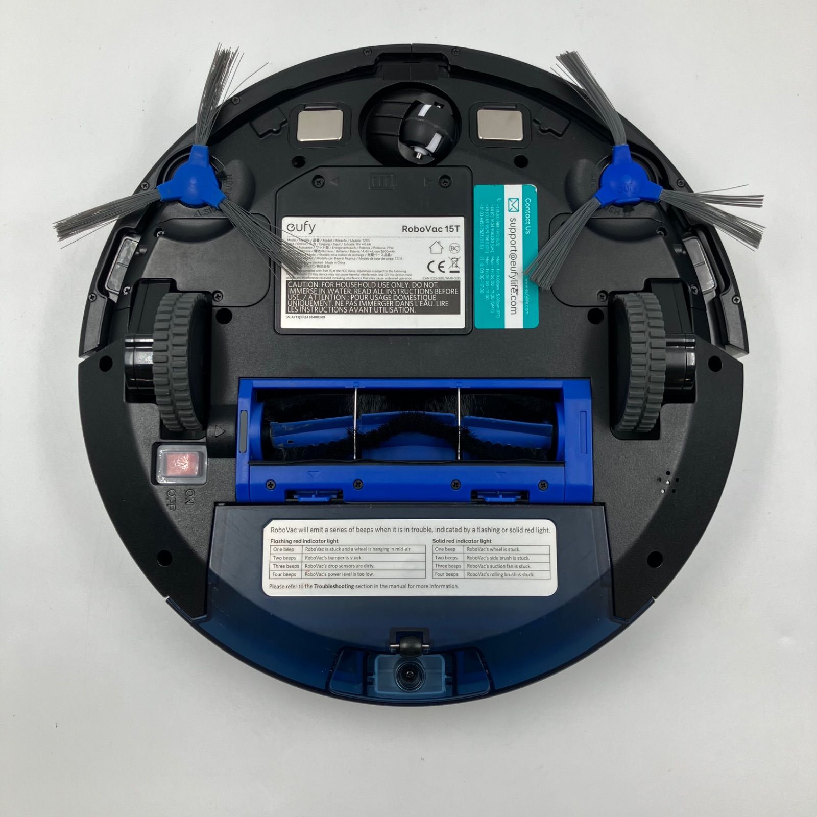 1218C Eufy RoboVac 15T ロボット掃除機 ホワイト お掃除 AL013619-01