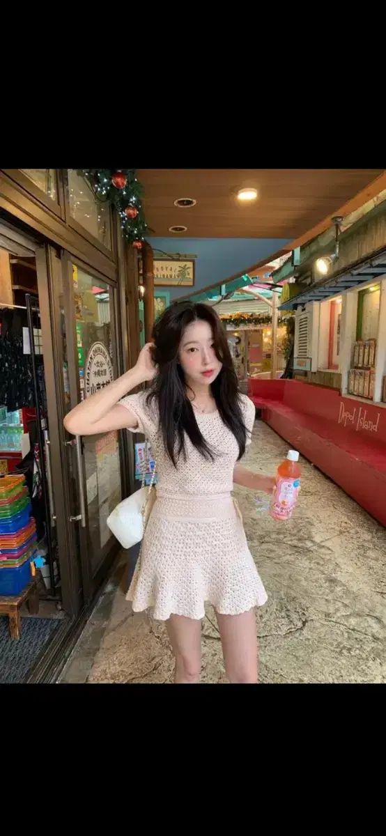 バペ 샵SIE シエマケット シエナ 透かし編み ニット セットアップ