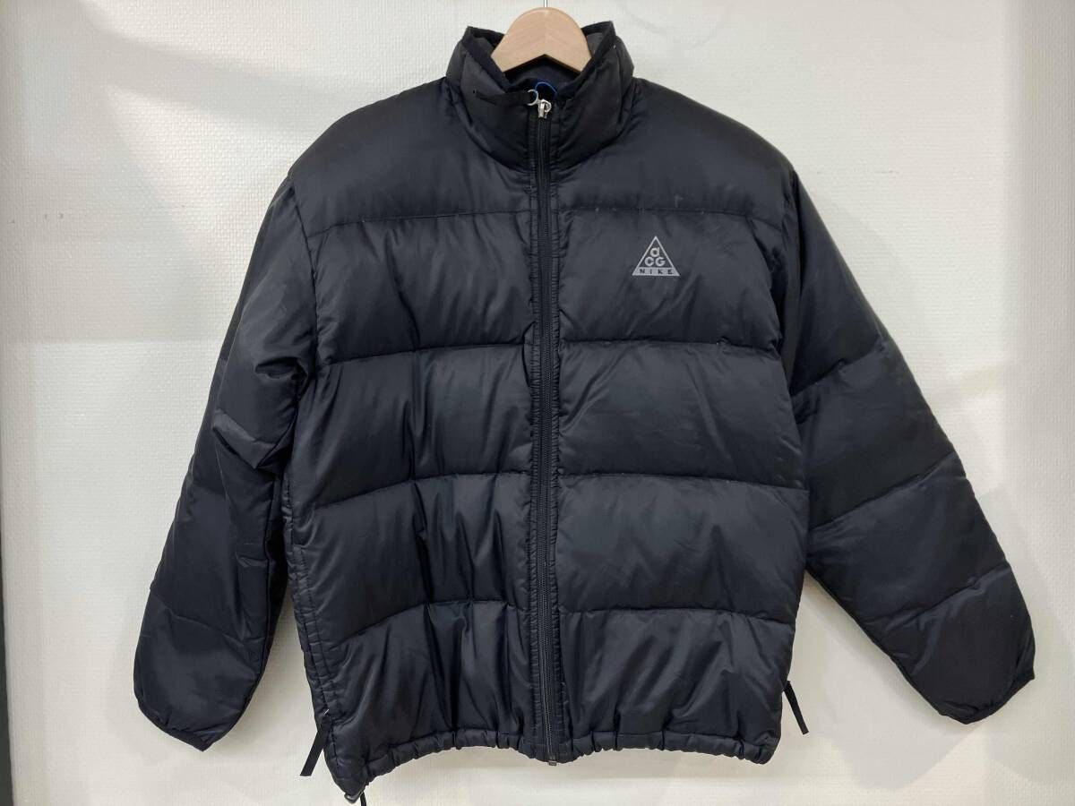 NIKE ACG ナイキエィシージー ダウンジャケット アウター メンズM ブラック ナイロン 羽毛 ポリエステル バングラデシュ製 F 6 01 04 YNG