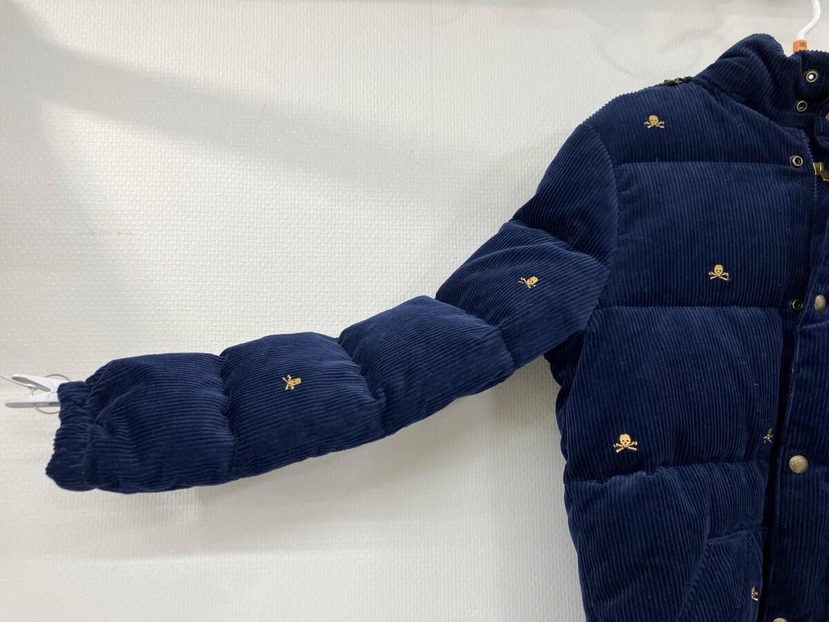  POLO RALPH LAUREN ポロラルフローレン コーデュロイダウンジャケット 子供服 sizL G 14-16 ネイビー 綿 ポリエステル ダウン フェザー その他 ジャケット ブルゾン