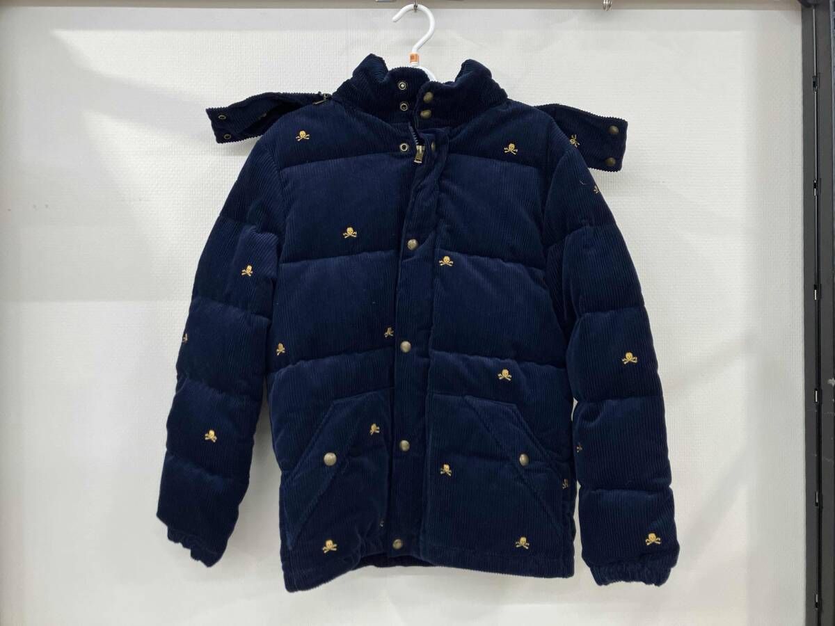 POLO RALPH LAUREN ポロラルフローレン コーデュロイダウンジャケット 子供服 sizL G 14-16 ネイビー 綿 ポリエステル ダウン フェザー