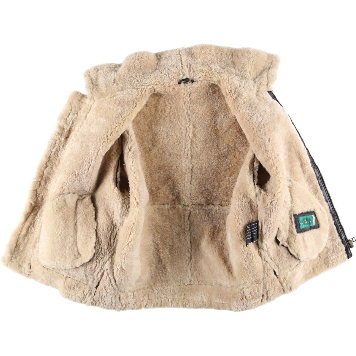 古着 80年代 KIABI WINCH B-3タイプ シープスキン ムートンフライト