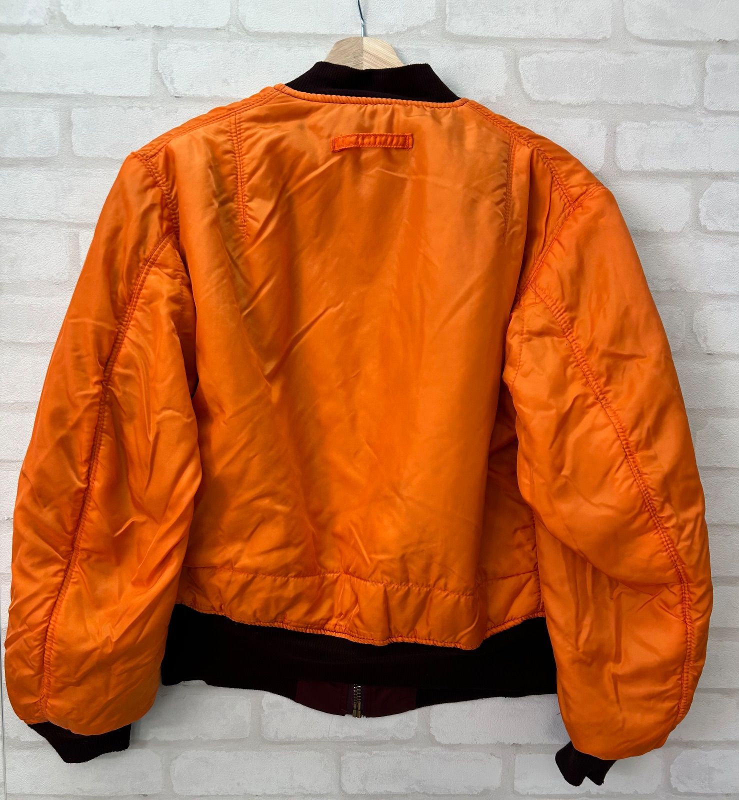 90s USA アルファ ALPHA INDUSTRIES MA－1 ジャケット M ボルドー x