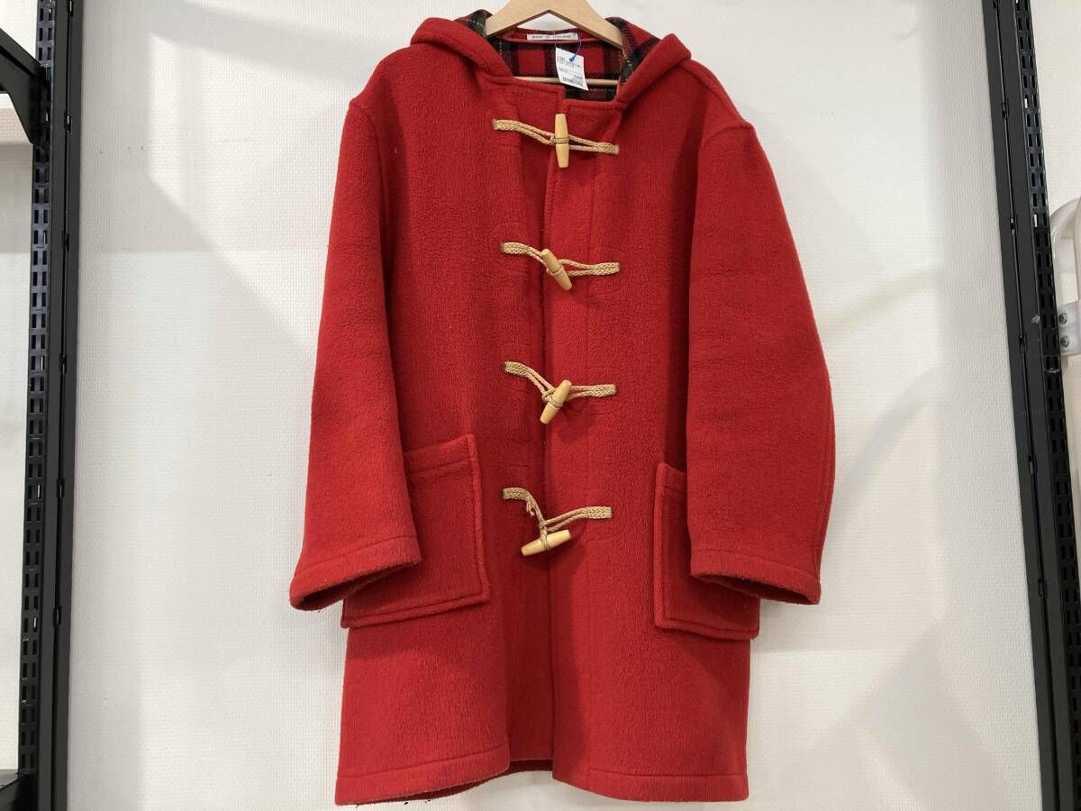 WARD モンゴメリーワード ダッフルコート 裏チェック サイズ L 赤 レッド 90 s イングランド製 メンズ