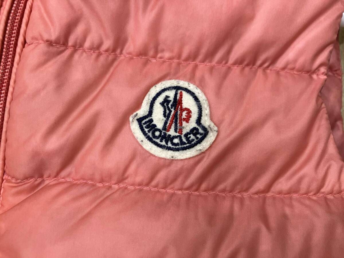  MONCLER モンクレール CHERAME GILET ダウンベスト サイズ100 cm 53048 ピンク ナイロン ダウン キッズ その他 キッズ服(100cm~)