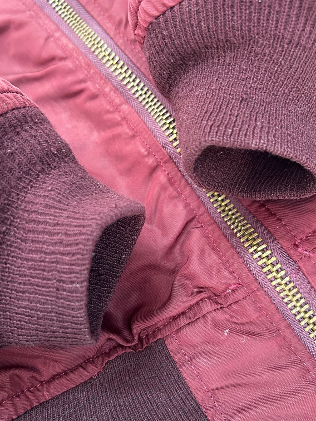 90s USA アルファ ALPHA INDUSTRIES MA－1 ジャケット M ボルドー x