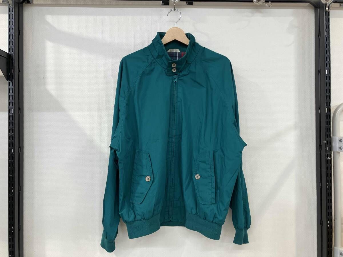 タウンクラフト G 9 ハリントンジャケット サイズL 緑 グリーン ポリエステル コットン メンズ 80 s マカオ製
