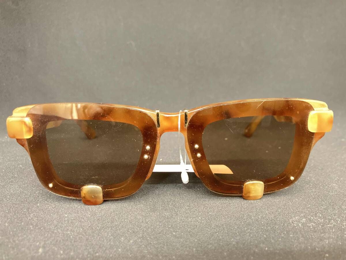 Y PROJECT ワイプロジェクト ビジョンウェッジ サングラス ブラウン アイウェア ネジ緩み有り