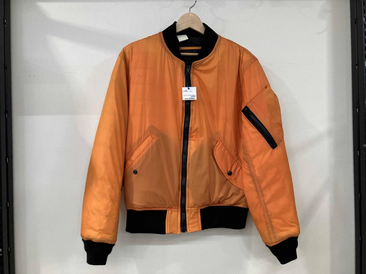 N エヌハリウッド MA 1 ブルゾン ジャケット size 40 オレンジ ナイロン ポリエステル ダウン フェザー 152 BL 02 pieces