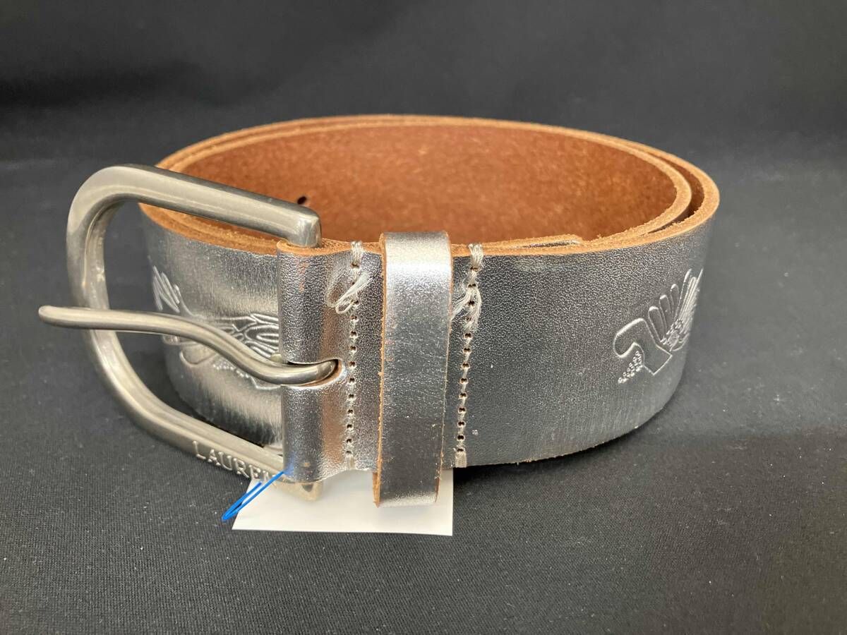 RALPH LAUREN ラルフローレン 型押しレザーベルト エンボス加工