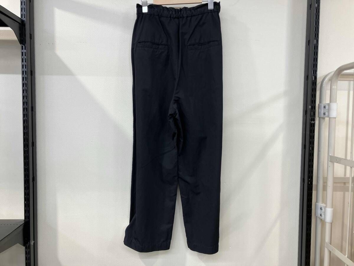 HANDS OF ハンズ オブ クリエイション ストレートパンツ コットンパンツ サイズF ブラック 黒 綿 麻 3020304