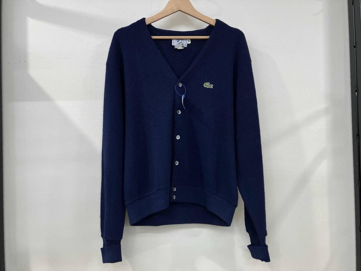 IZOD LACOSTE アイゾッドラコステ Vネックボタンカーディガン 70～80s