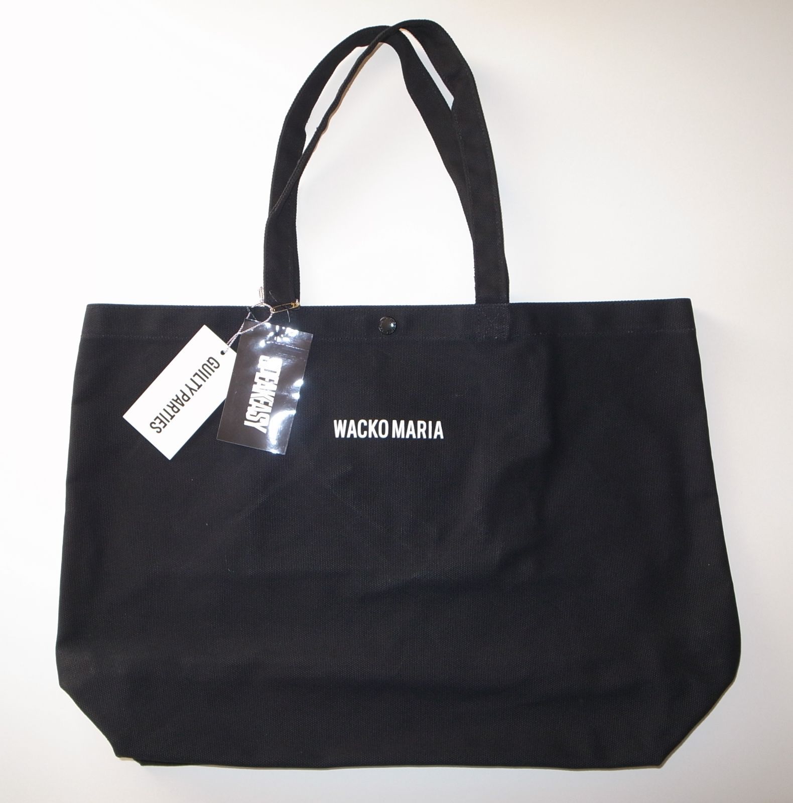 WACKO MARIA ブラック トートバッグ WACKO MARIA × Speak Easy tote bag トートバッグ black ワコマリア