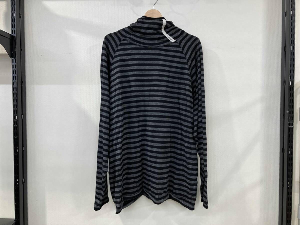 Mountain Research マウンテンリサーチ Merino Hoody メリノボーダー サイズXL ブラック グレー ウール MTR 3397