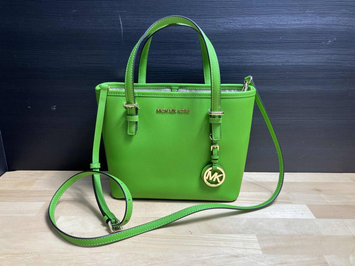 MICHAEL KORS マイケルコース 2 WAY ショルダーバッグ ミニトートバッグ グリーン