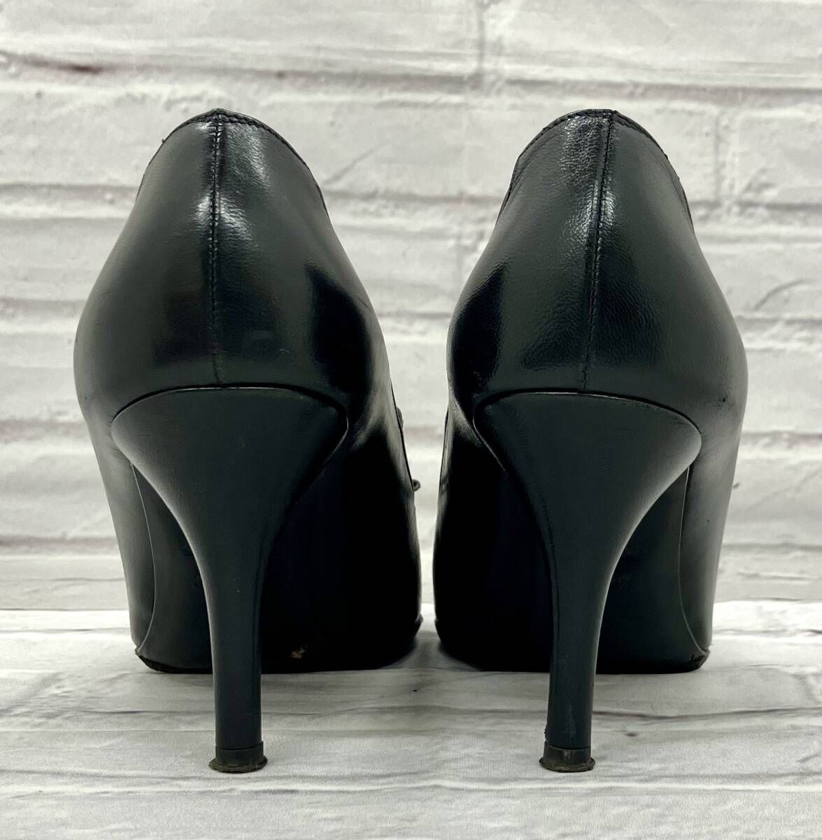 Chanel ブラック ハイヒール・パンプス 24S 中古・古着通販】CHANEL (シャネル) ココマーク メッシュ ヒール