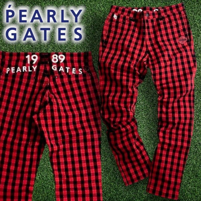 PEARLY GATES パーリーゲイツ ゴルフ 高耐久コットンツイル ロゴ