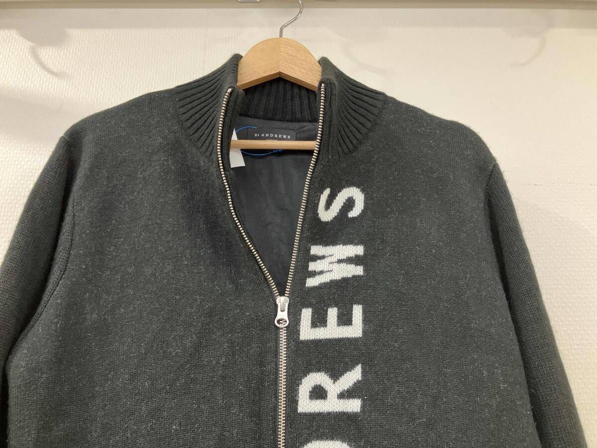 セントアンドリュースブラックラベルサイズL St ANDREWS セントアンドリュース フルジップニットジャケット サイズL