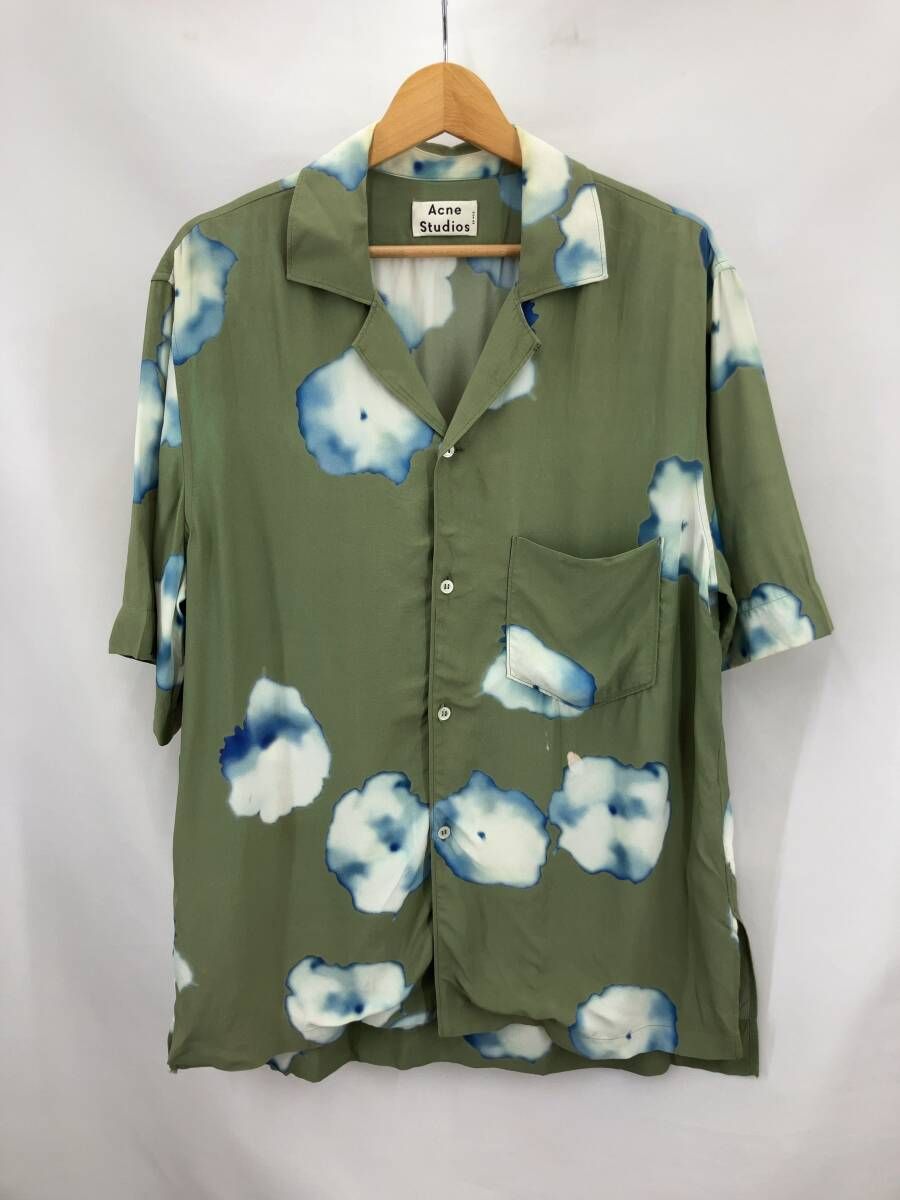 Acne Studios アグネストゥディオス 21 c 176 半袖シャツ サイズ48 グリーン 夏