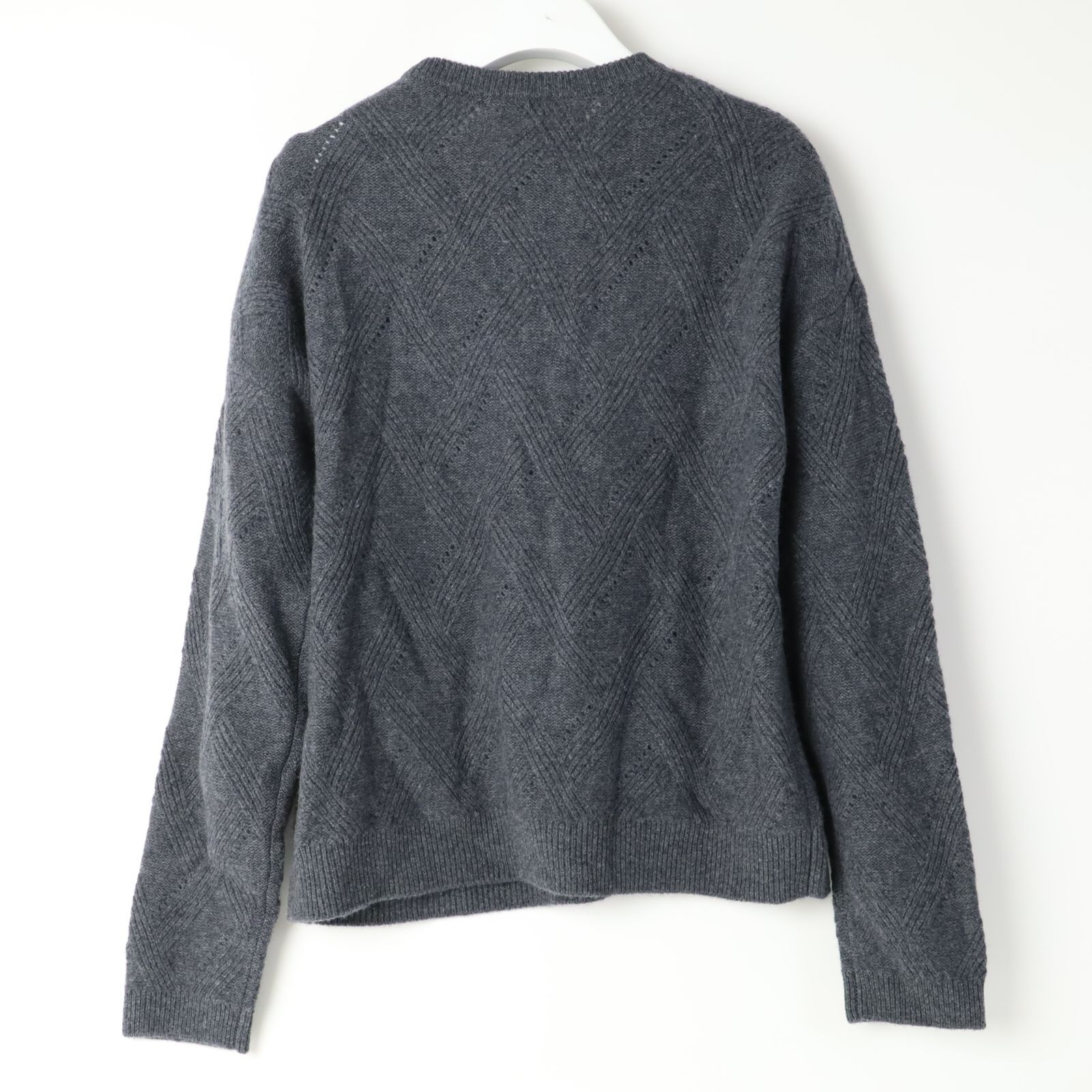 615 新品 高島屋 タカシマヤ カシミヤ アイレット柄ニット セーターS 新品 TAKASHIMAYA 高島屋 アイレット柄 カシミヤニットセーター