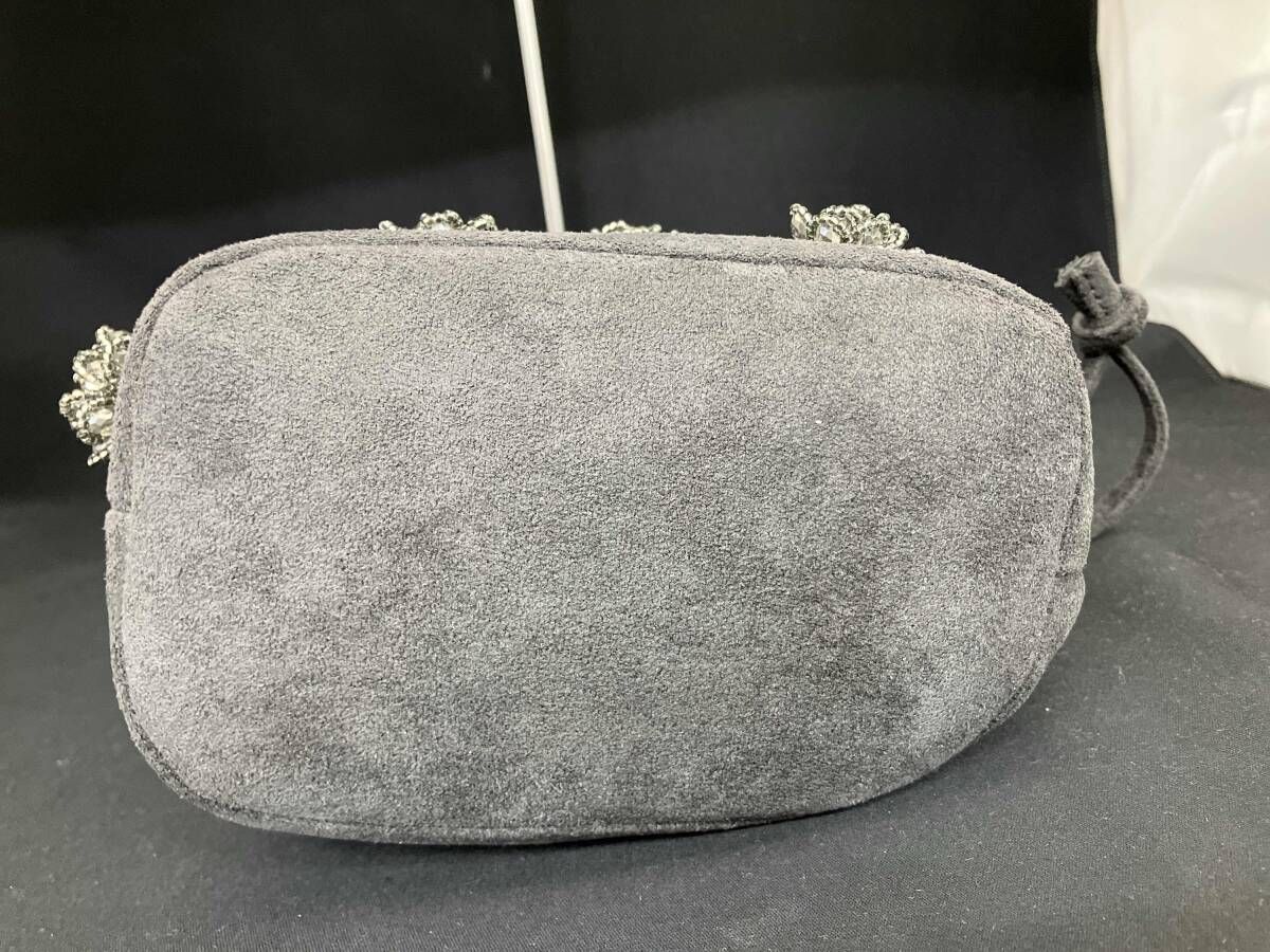 IENA B. イエナ ビジューバッグ mi‑san サイズF グレー ポリエステル