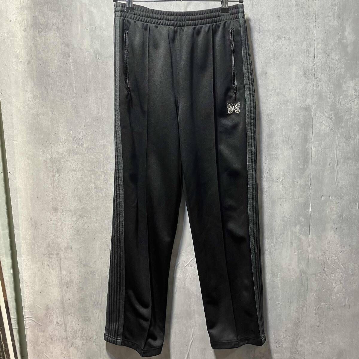 NEEDLES Track Pant Poly Smooth BLACK サイズS ブラック ニードルス