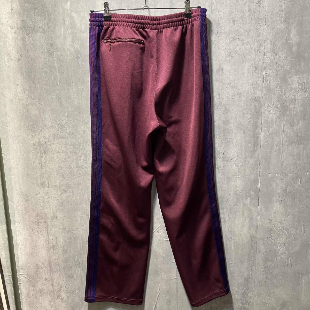 NEEDLES TRACK PANT-POLY SMOOTH WIDE RED サイズS レッド ニードルス