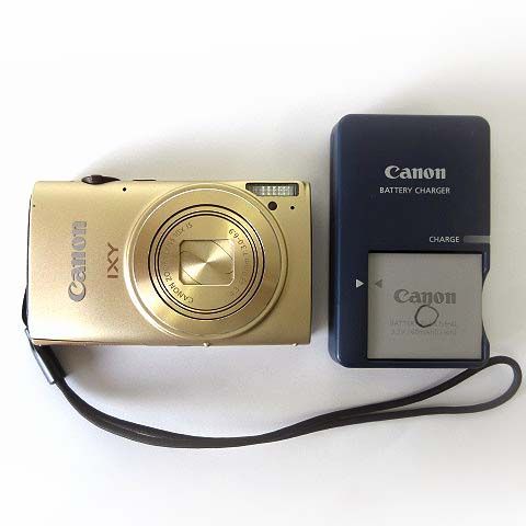 『故障品』Canon IXY ゴールド デジタルカメラ 本体と充電器 キャノン Canon イクシー IXY 620F デジカメ コンパクト デジタル
