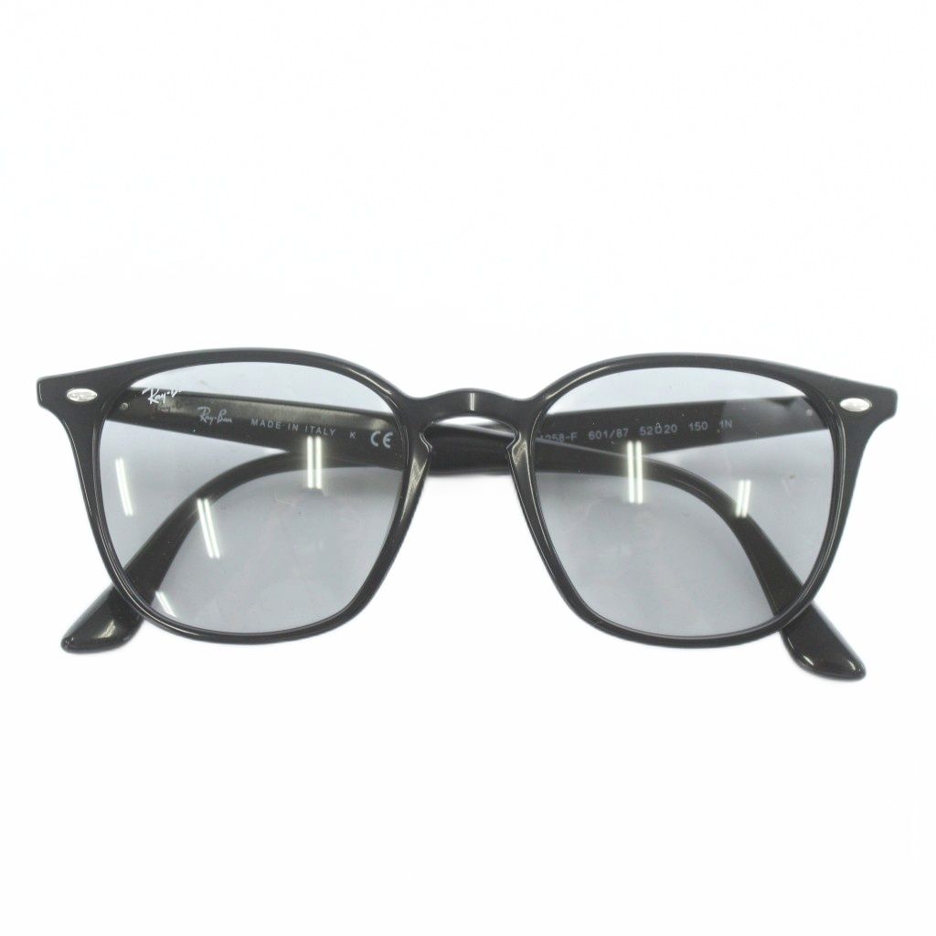 レイバン RAY BAN 眼鏡 サングラス セルフレーム レンズ ウェリントン 52 20 150 黒 ブラック RB 4258 F XZ GY 18
