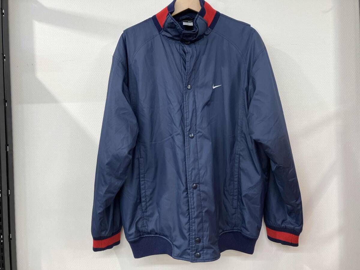 NIKE ナイキ ウィンドブレーカー アウター ジャケット スナップボタン サイズL ネイビー 紺 ポリエステル 中国製 139896 NYG