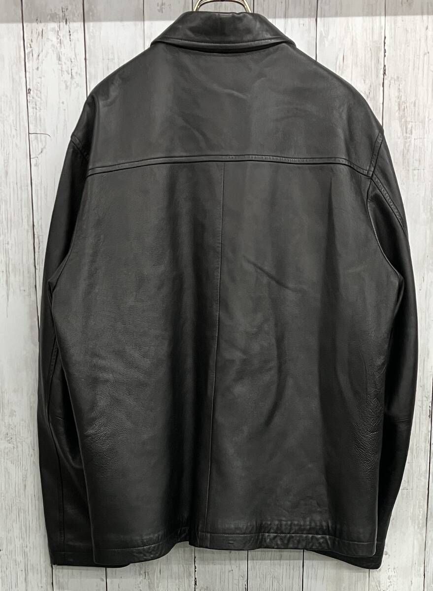 CHAPS RALPH LAUREN レザージャケット チャップス ラルフローレン ジップアップジャケット ブラック size L