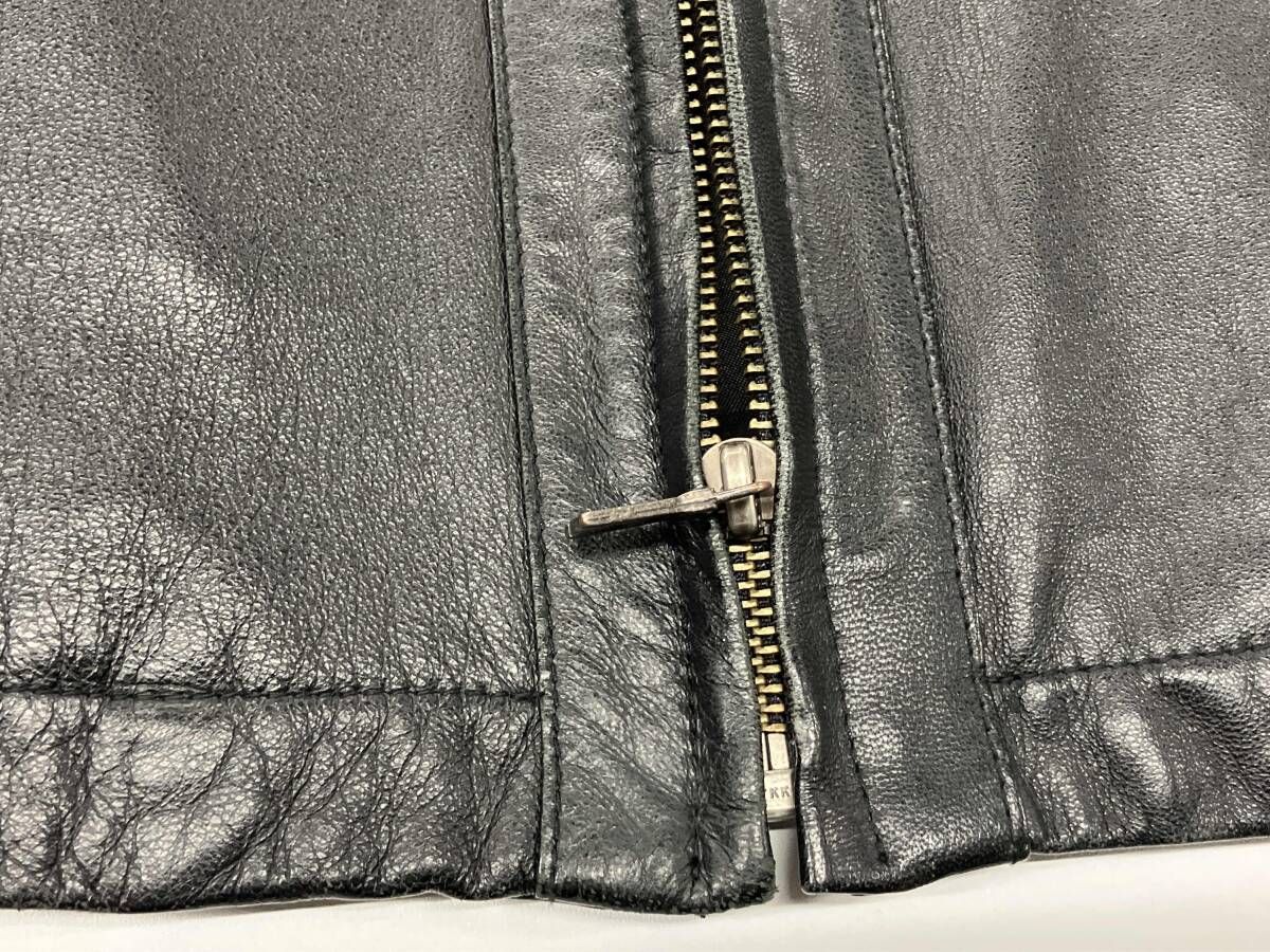  CHAPS RALPH LAUREN レザージャケット チャップス ラルフローレン ジップアップジャケット ブラック size L その他 小物