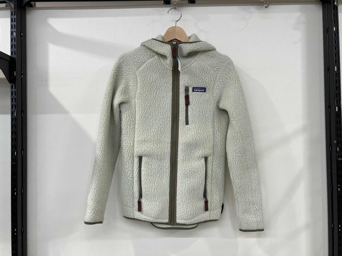 Patagonia パタゴニア Retro Pile Hoody レトロパイルフーディ フリースジャケット サイズXS ベージュ レディース