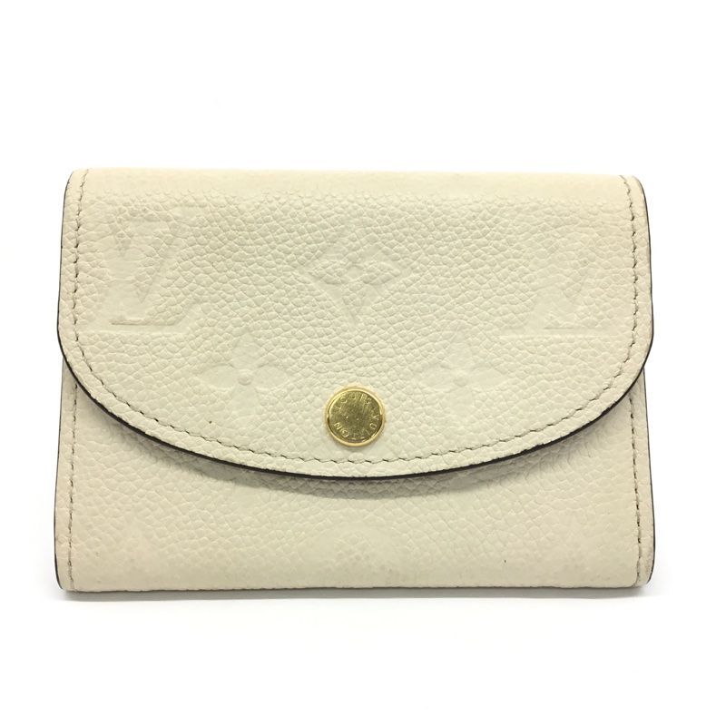 LOUIS VUITTON ルイヴィトン ポルトモネ ロザリ M 81445 モノグラム アンプラント 二つ折り財布 コンパクトウォレット 品 -AB 質屋 か ｎ