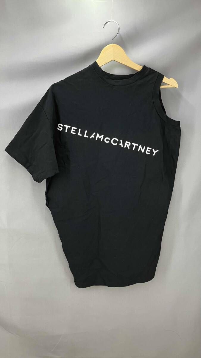 STELLA McCARTNEY ステラマッカートニー オーバーサイズ アシンメトリー 24 SW 半袖Tシャツ カットソー レディース XXS ブラック 夏